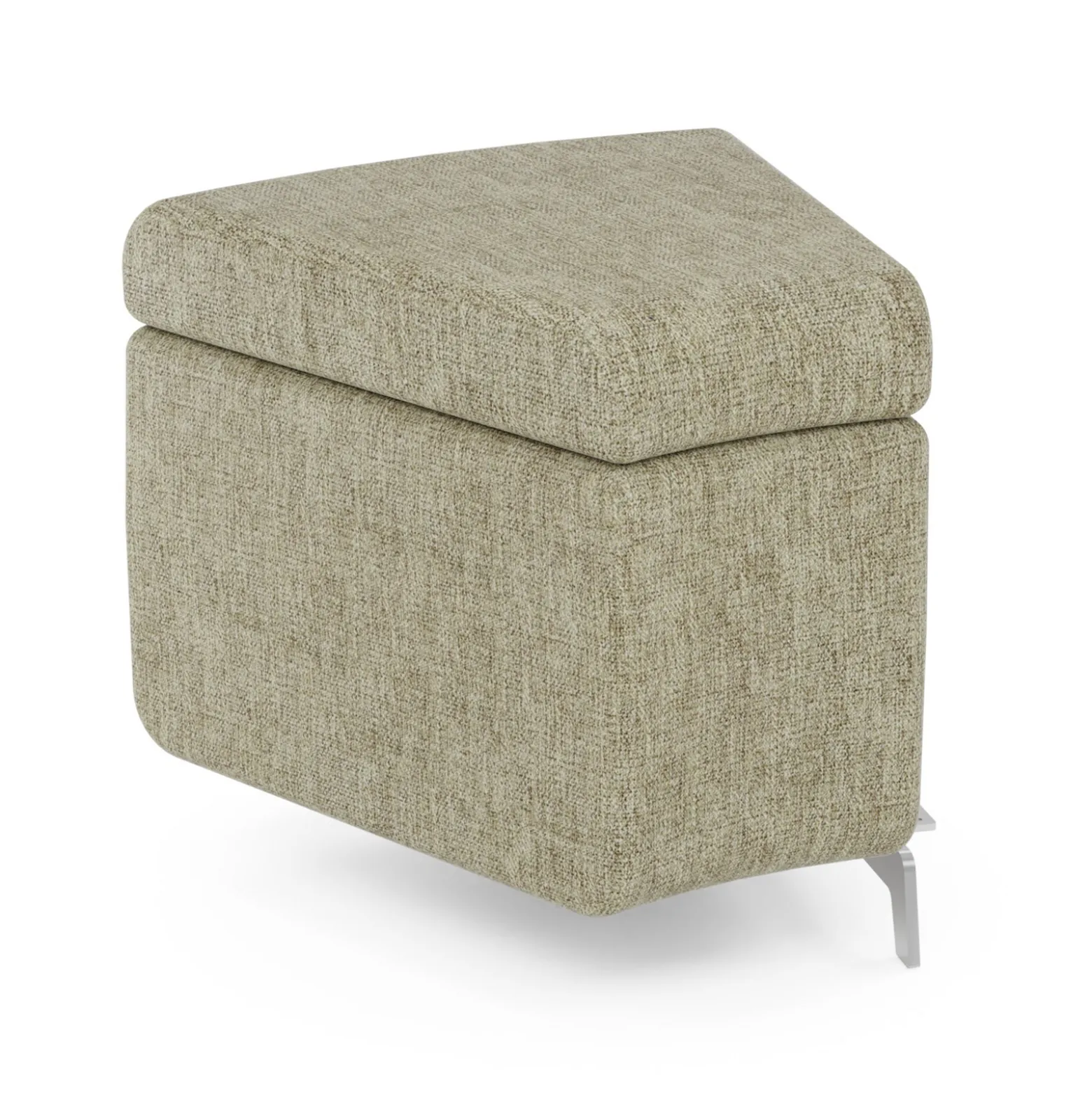 Ripple Modular Curved Piece with Upholstered Top