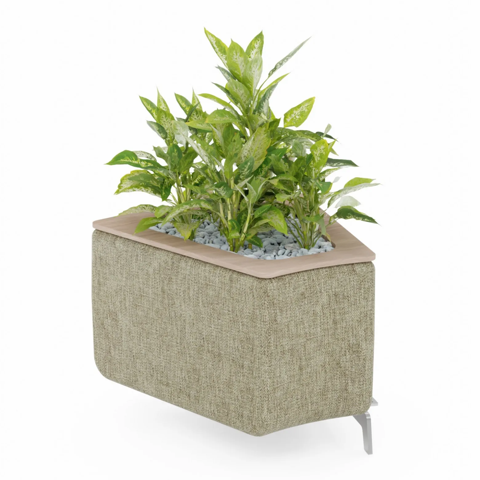 Ripple Modular Curved Piece with Planter