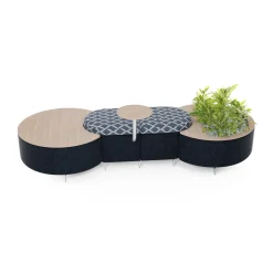Ripple Modular Dog Bone with Planter