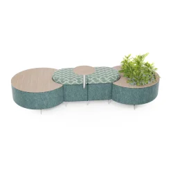 Ripple Modular Dog Bone with Planter