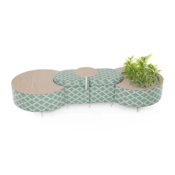 Ripple Modular Dog Bone with Planter