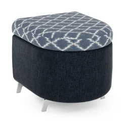 Ripple Modular End Piece with Upholstered Top