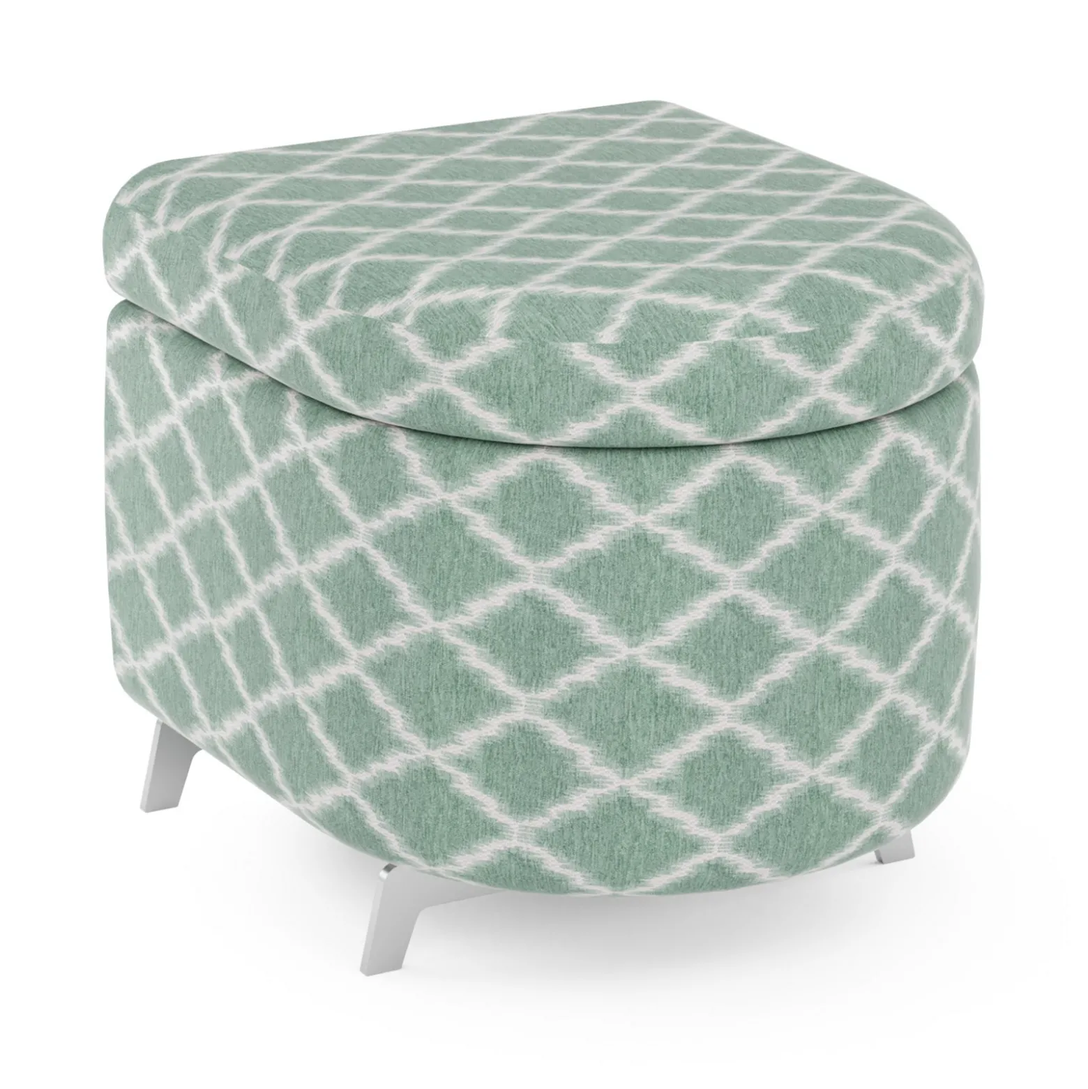 Ripple Modular End Piece with Upholstered Top