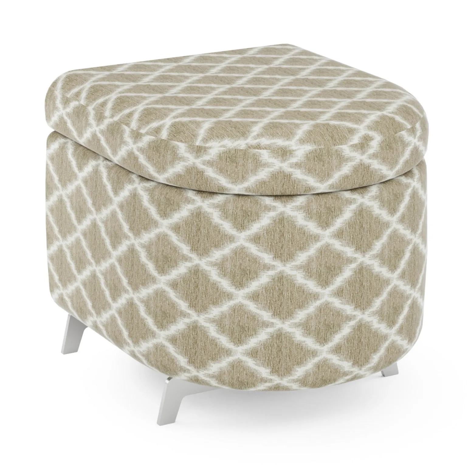 Ripple Modular End Piece with Upholstered Top