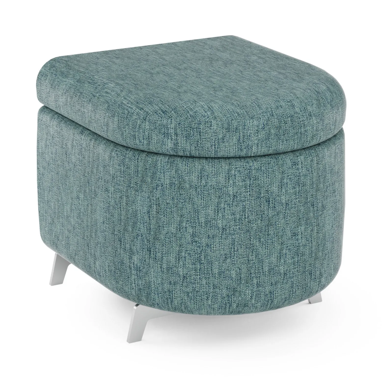 Ripple Modular End Piece with Upholstered Top