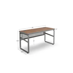 Rivet 59" Credenza Desk – 59"Wx24"D