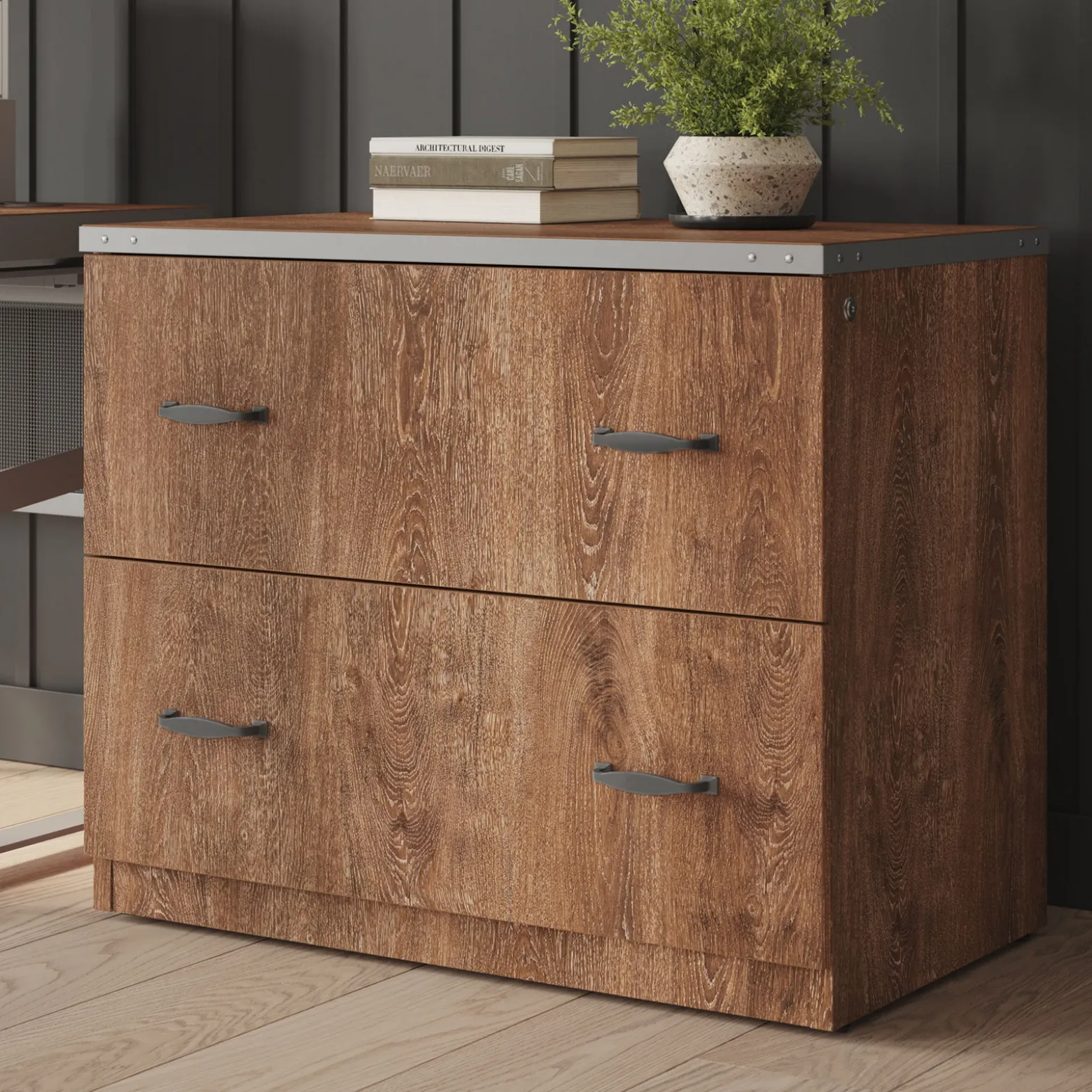 Rivet 2 Drawer Lateral File - 36"W x 21"D