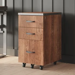 Rivet 3 Drawer Mobile File Pedestal - 16"W x 20"D