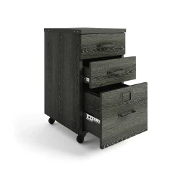 Rivet 3 Drawer Mobile File Pedestal - 16