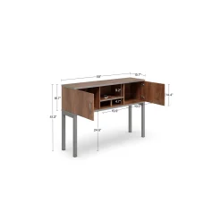 Rivet 59” Hutch – 59"W x16"D