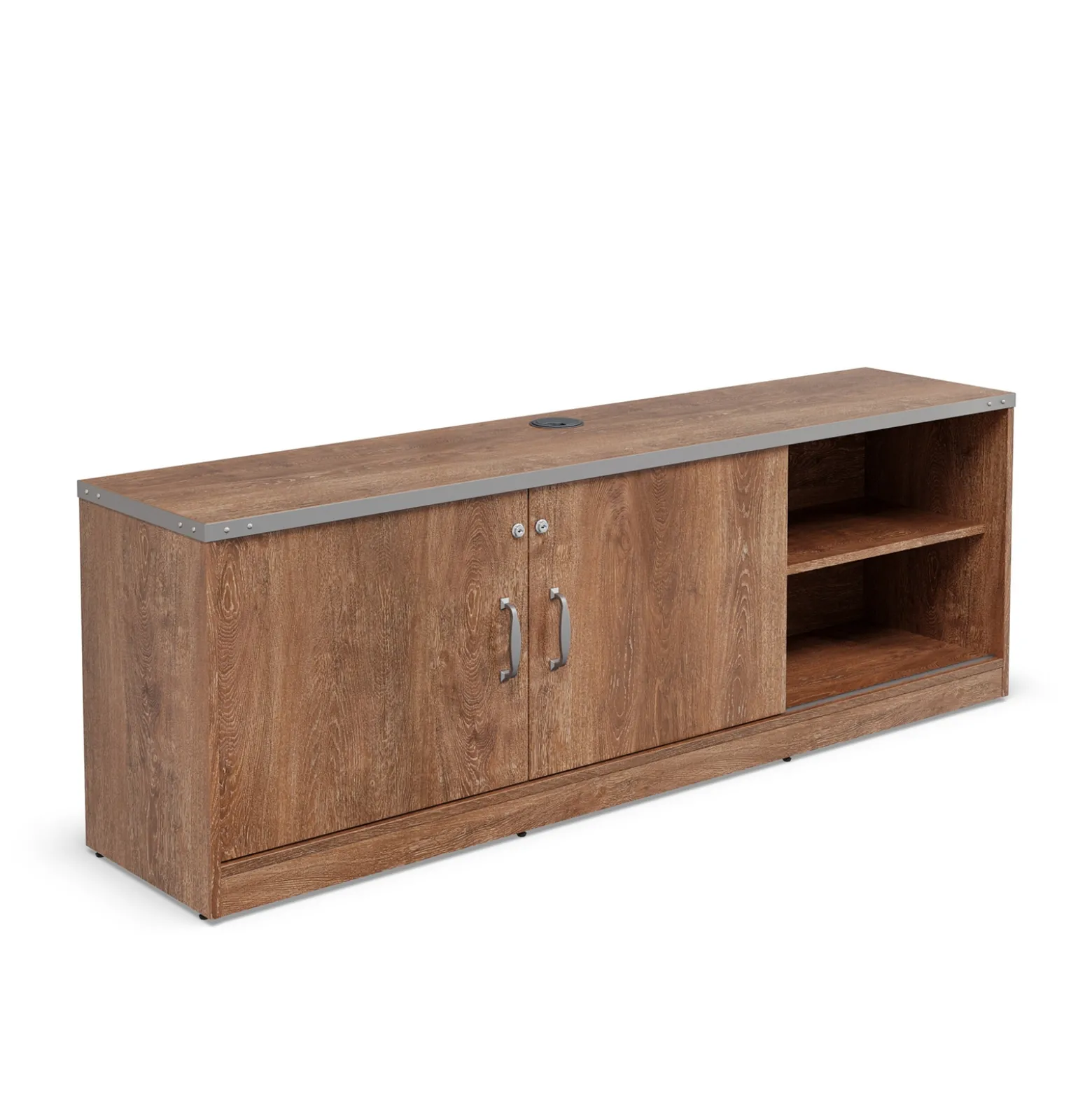Rivet 71” Low Credenza – 71"Wx16"D