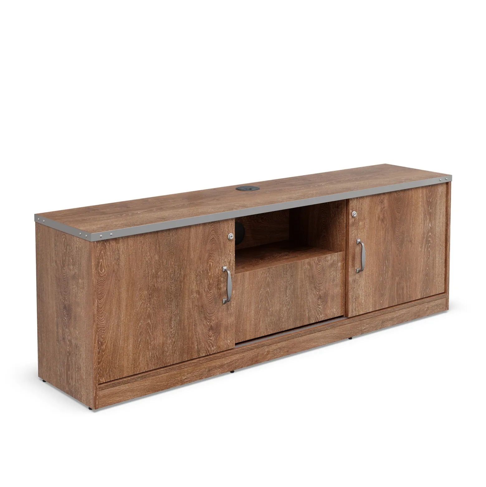 Rivet 71” Low Credenza – 71"Wx16"D