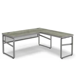 Rivet 71" L-Shaped Writing Desk – 71"Wx71"D