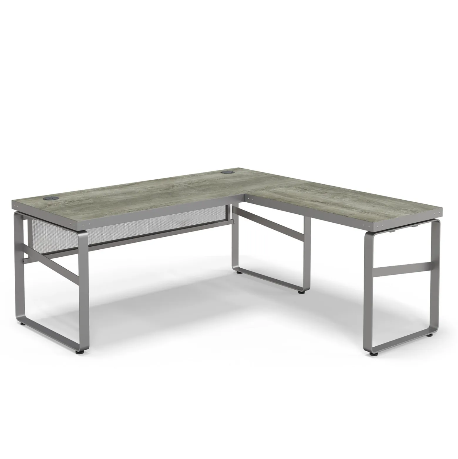 Rivet 71" L-Shaped Writing Desk – 71"Wx71"D