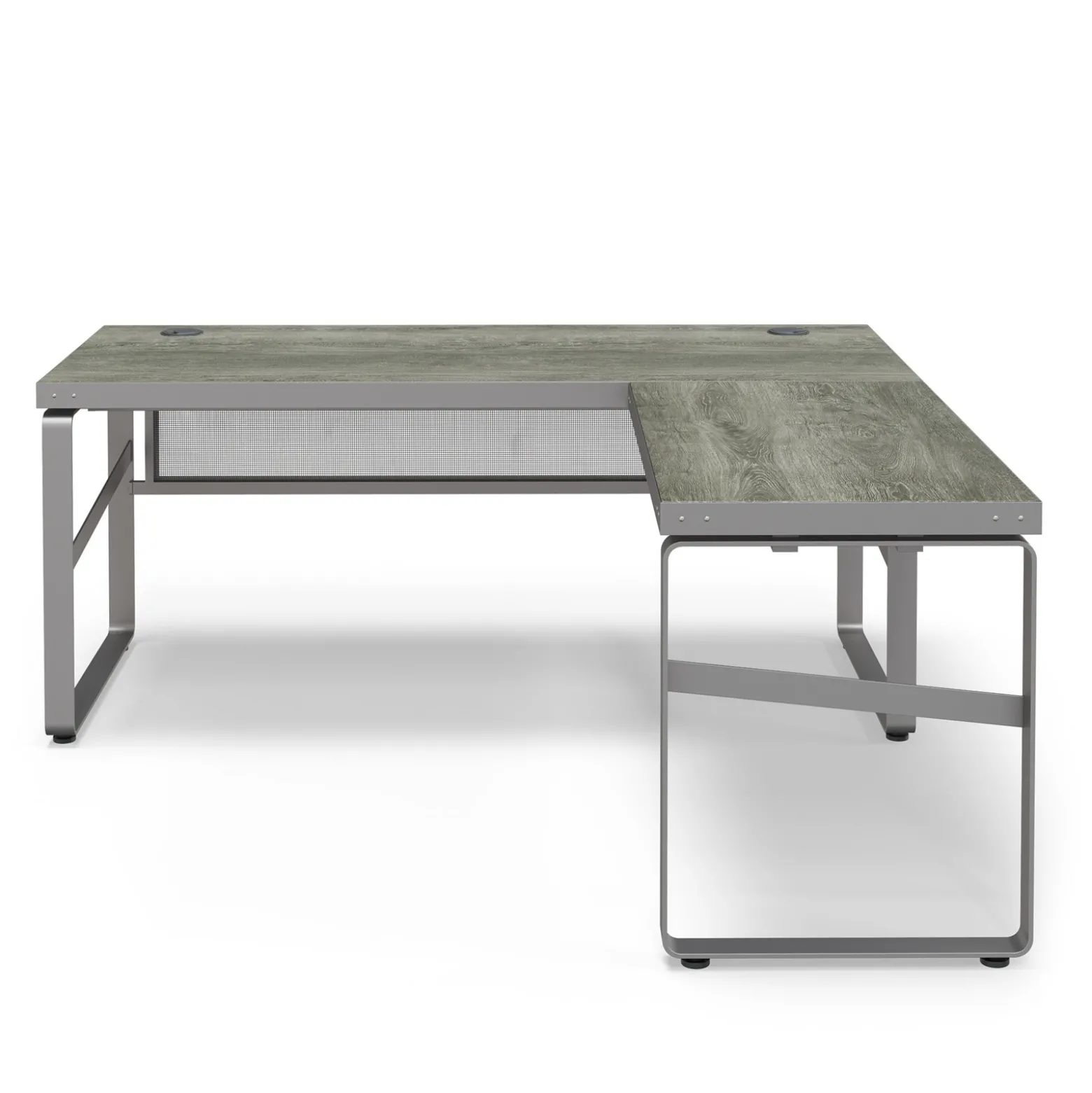 Rivet 71" L-Shaped Writing Desk – 71"Wx71"D