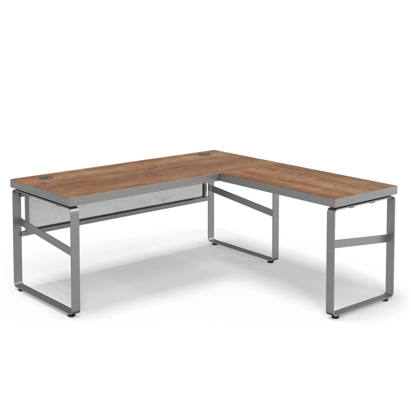 Rivet 71" L-Shaped Writing Desk – 71"Wx71"D