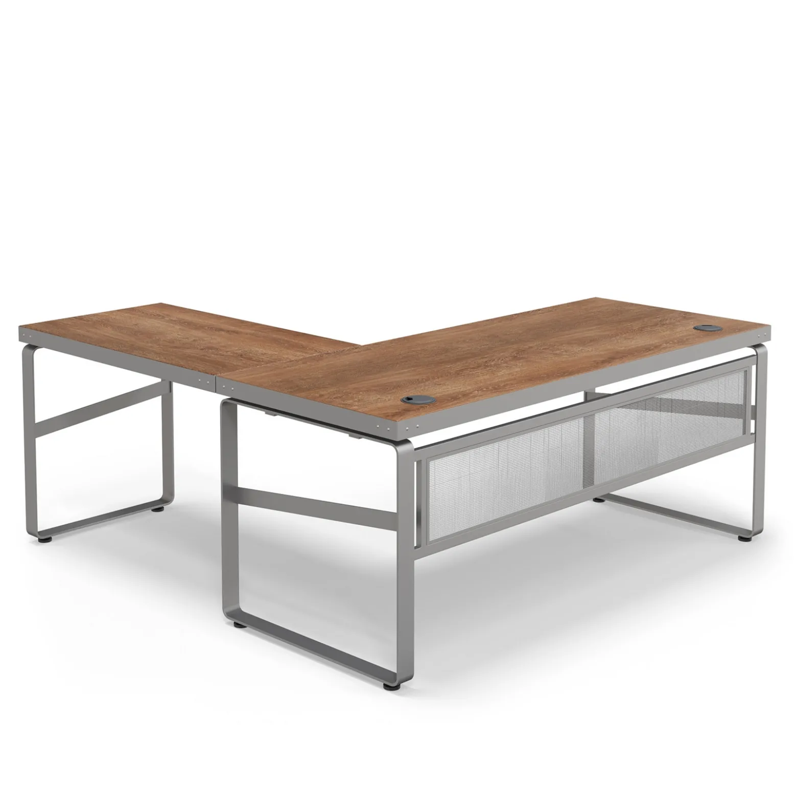 Rivet 71" L-Shaped Writing Desk – 71"Wx71"D