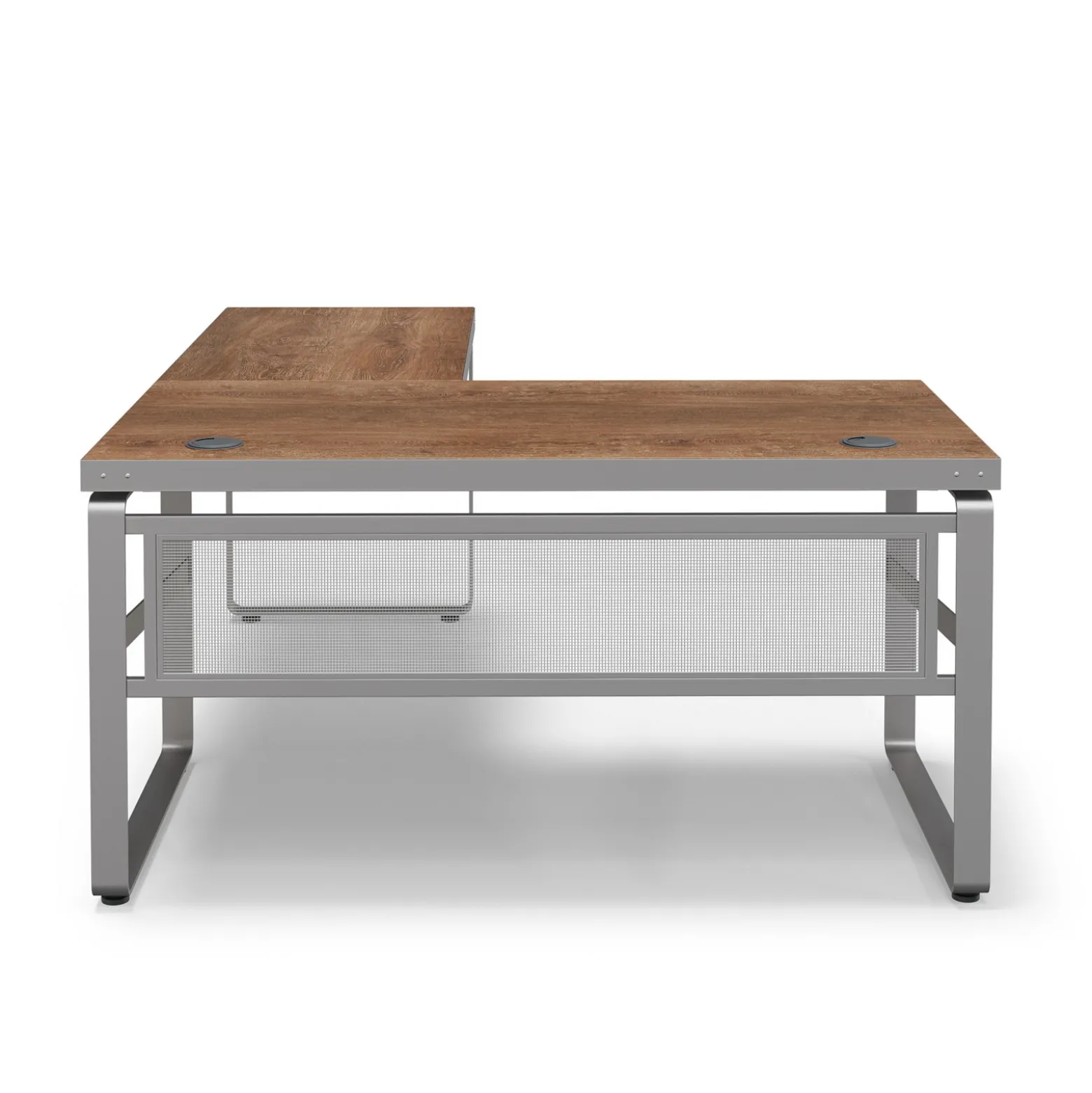 Rivet 59" L-Shaped Writing Desk – 59"Wx71"D