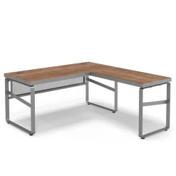 Rivet 65" L-Shaped Writing Desk – 65"Wx71D