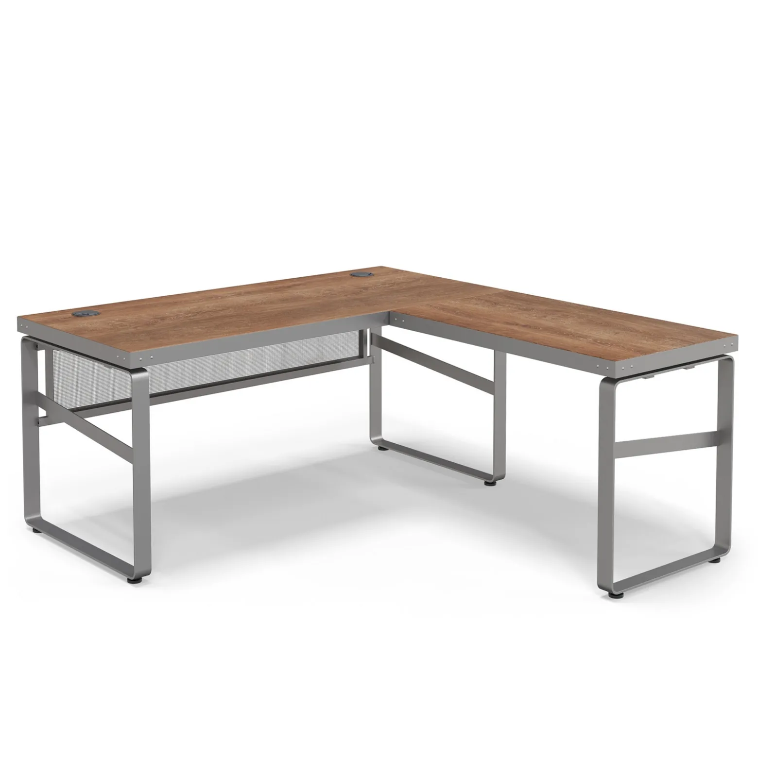 Rivet 65" L-Shaped Writing Desk – 65"Wx71D