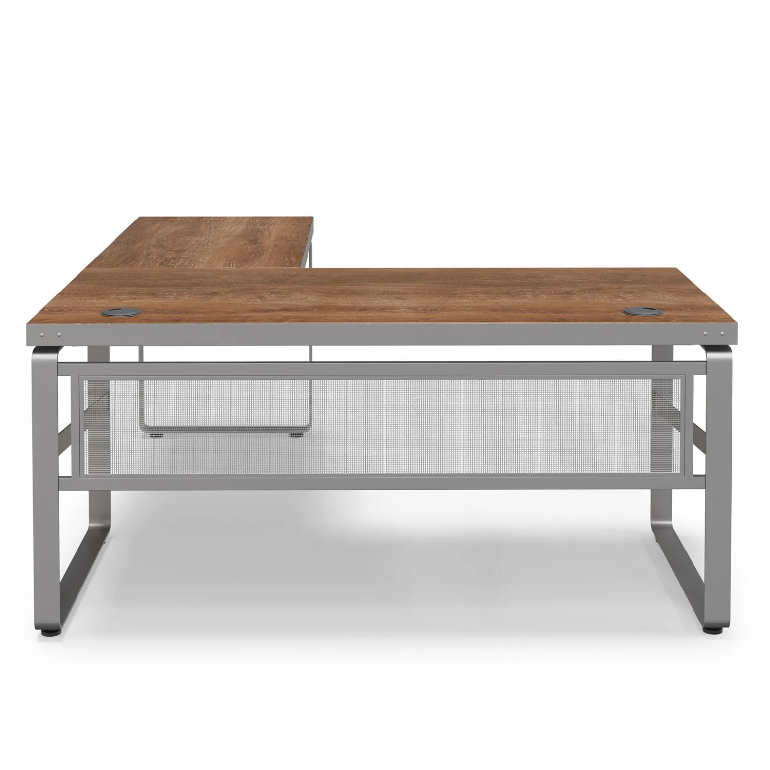 Rivet 65" L-Shaped Writing Desk – 65"Wx71D
