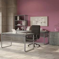 Rivet 59" U-Shaped Desk – 59"Wx101"D