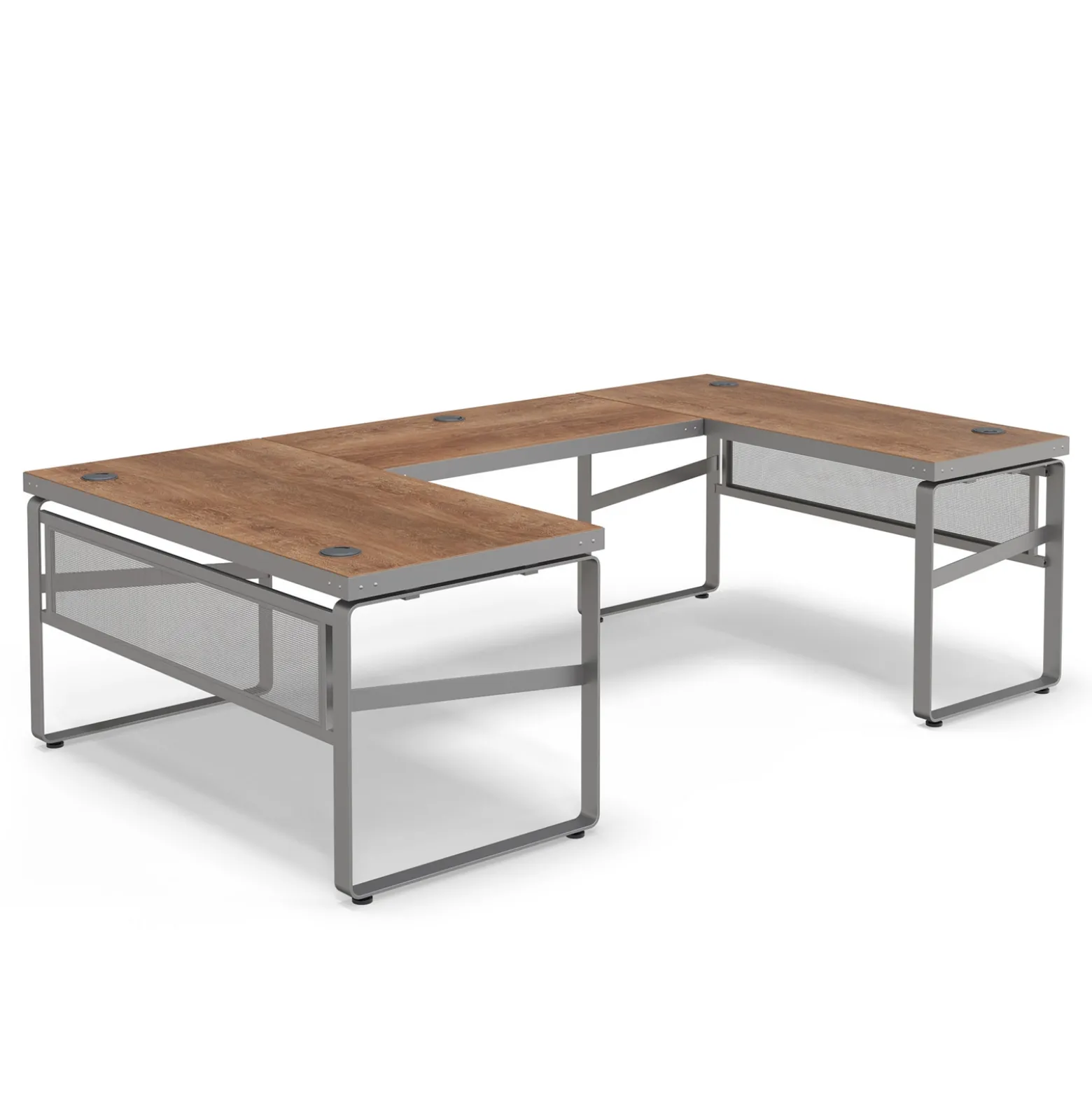 Rivet 59" U-Shaped Desk – 59"Wx101"D