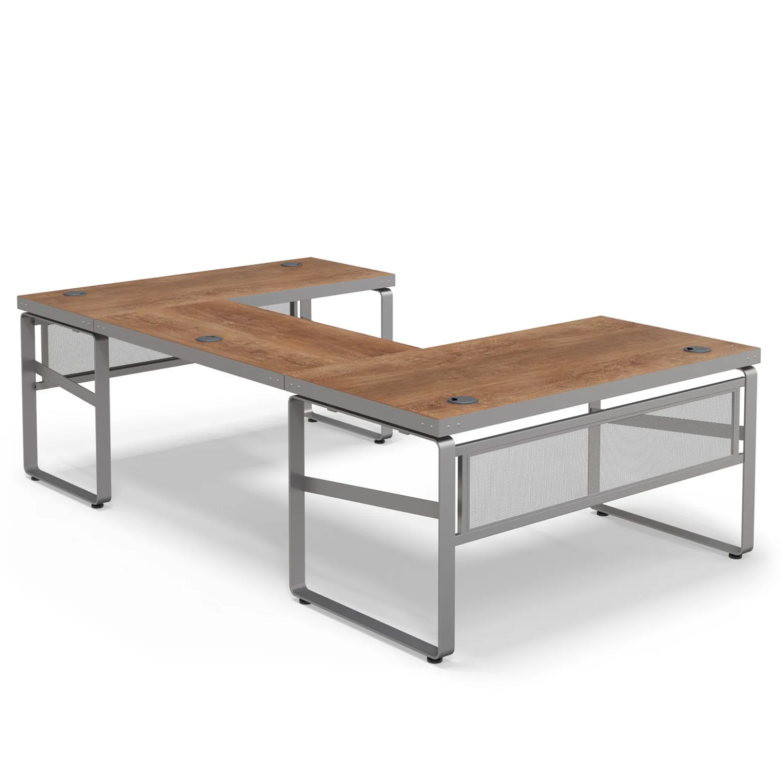 Rivet 59" U-Shaped Desk – 59"Wx101"D