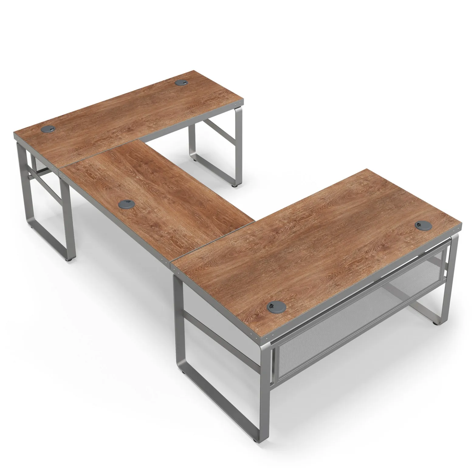 Rivet 59" U-Shaped Desk – 59"Wx101"D