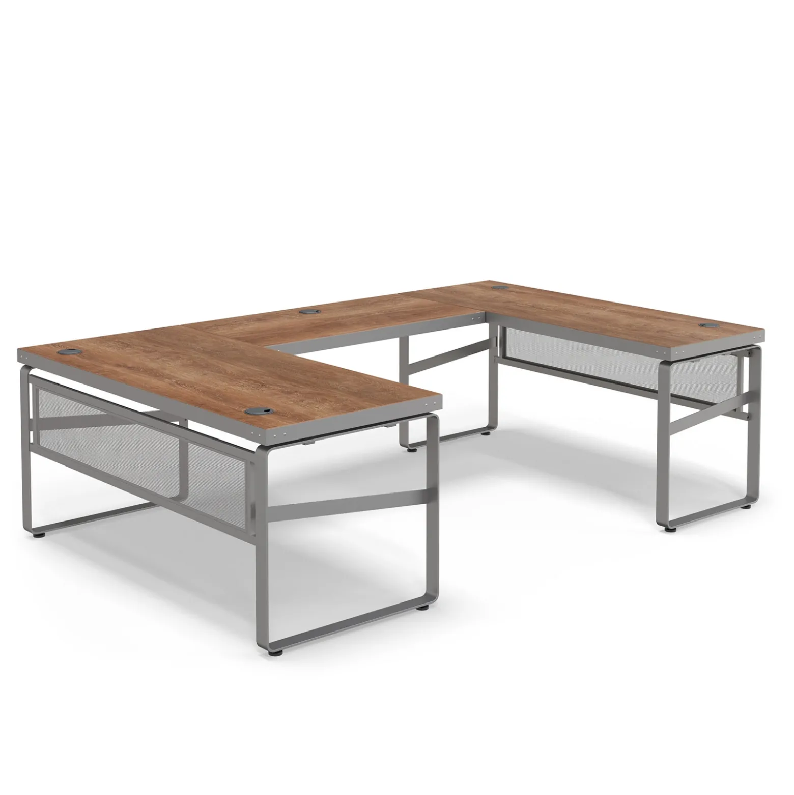 Rivet 65" U-Shaped Desk – 65"Wx101"D