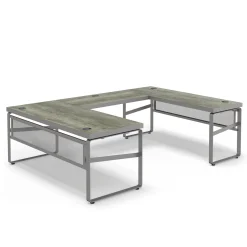 Rivet 71" U-Shaped Desk – 71"Wx101"D