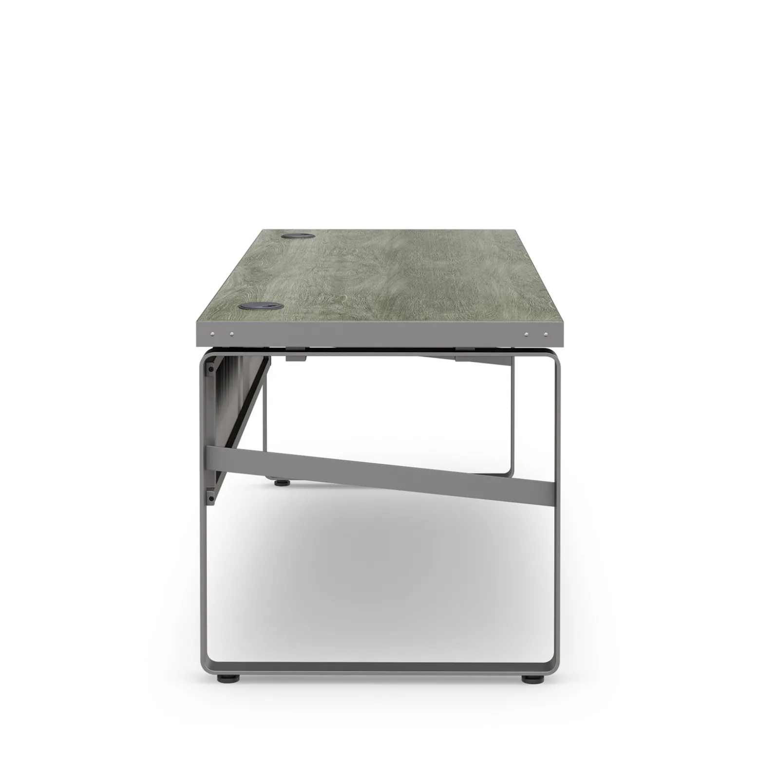 Rivet 71” Writing Desk – 71"Wx30"D