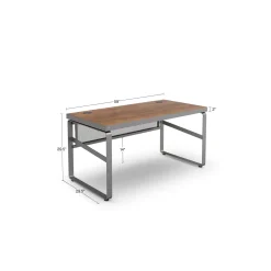 Rivet 59” Writing Desk – 59"Wx30"D