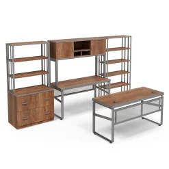 Rivet 59" Writing Desk Office Set