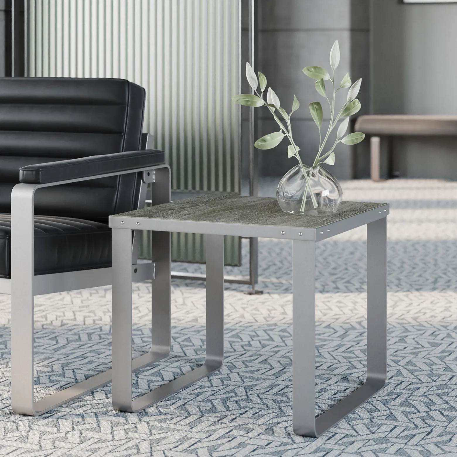 Rivet End Table - 20"W x 20"D