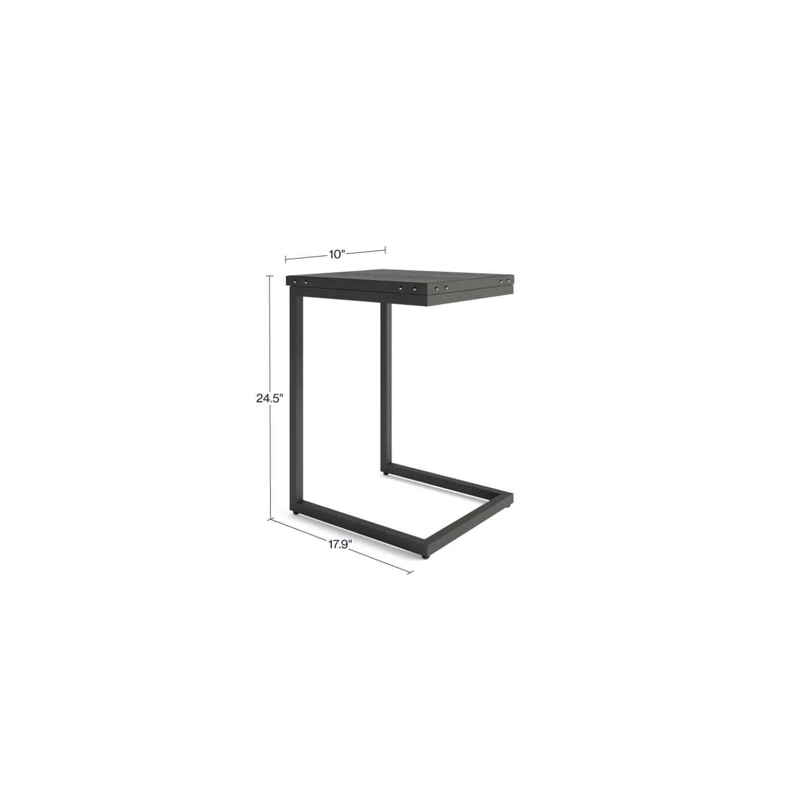 Rivet Pull Up Table - 10"W x 18"D