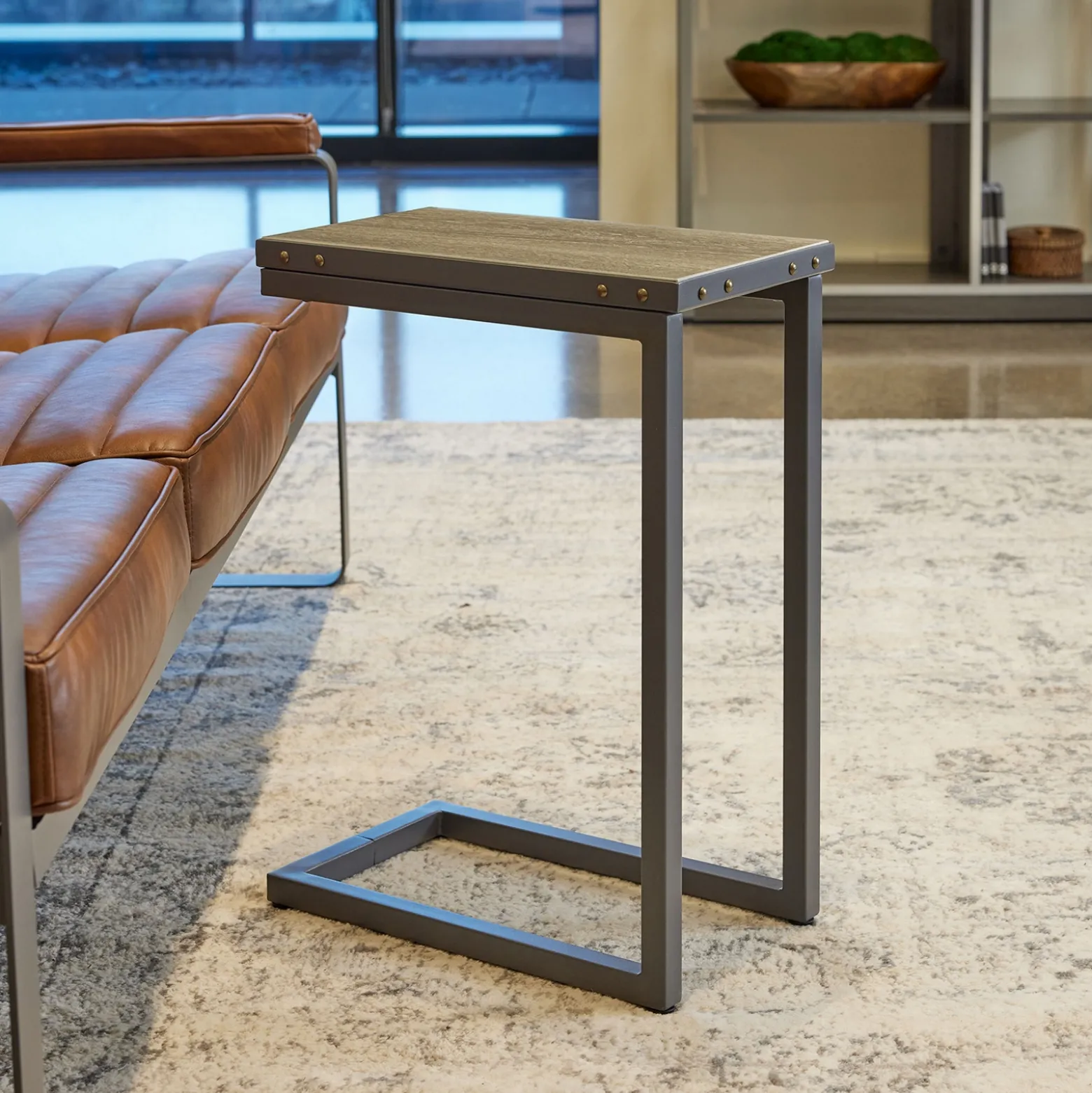 Rivet Pull Up Table - 10"W x 18"D