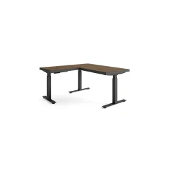 Rivet Reversible Height Adjustable L-Shaped Standing Desk - 60