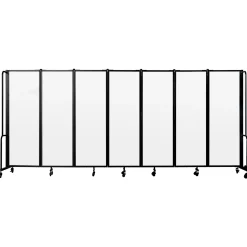 Robo Dividers Mobile Room Divider - Seven Section Whiteboard - 6' H