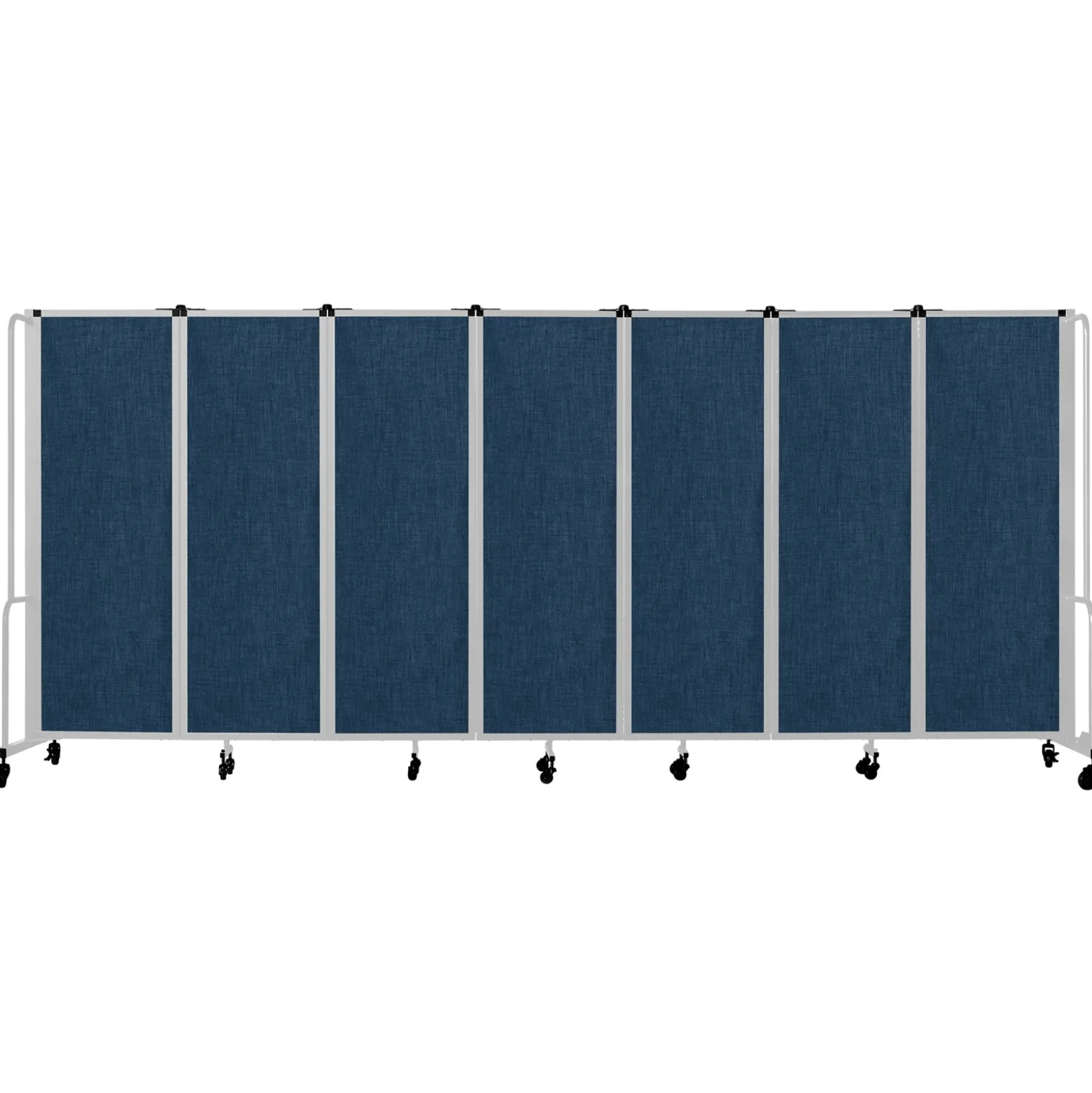 Robo Dividers Mobile Room Divider - Seven Section PET - 6'H