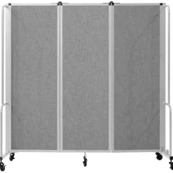 Robo Dividers Mobile Room Divider - Three Section PET - 6'H