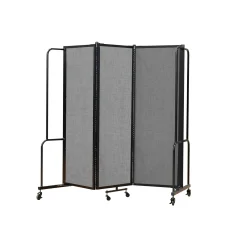Robo Dividers Mobile Room Divider - Three Section PET - 6'H