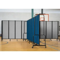 Robo Dividers Mobile Room Divider - Three Section PET - 6'H