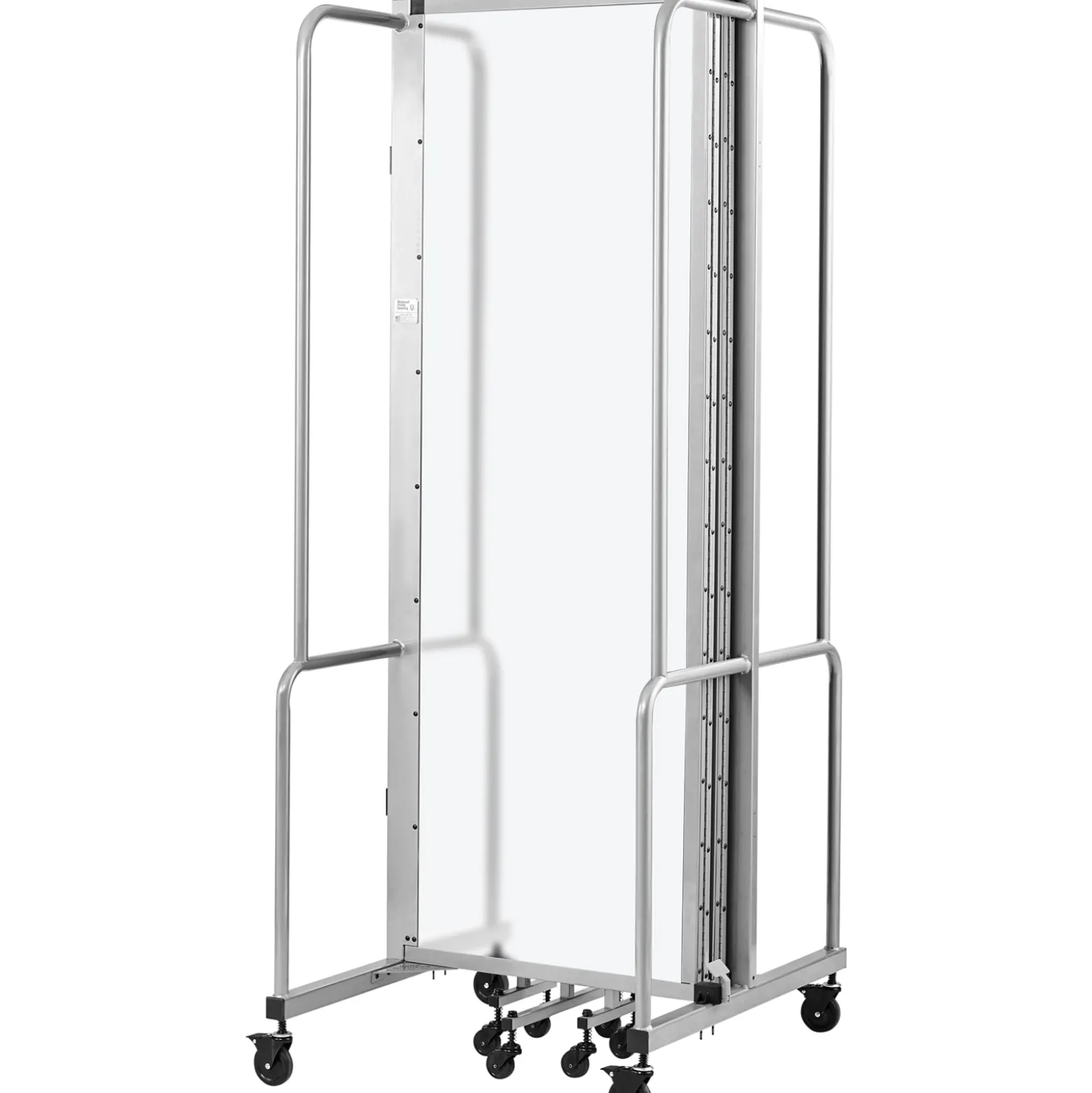 Robo Dividers Mobile Room Divider - Five Section Whiteboard - 6'H