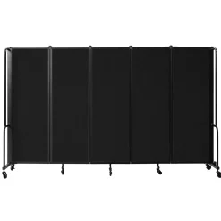 Robo Dividers Mobile Room Divider - Five Section PET - 6'H