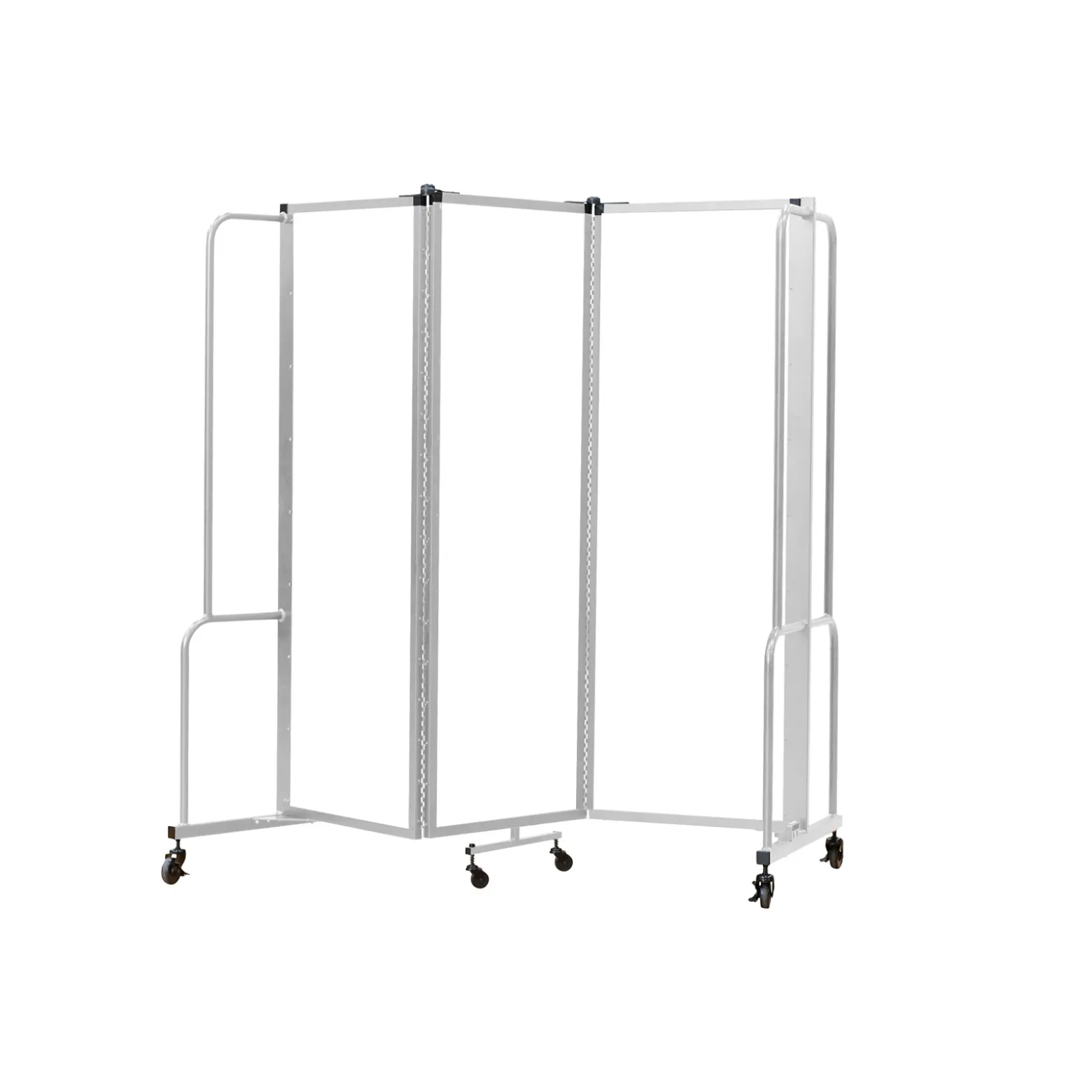 Robo Dividers Robo™ Dividers Mobile Room Dividers, Three Section Whiteboard - 72"W x 72"H