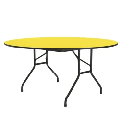 Round Folding Table with Color Tops 60