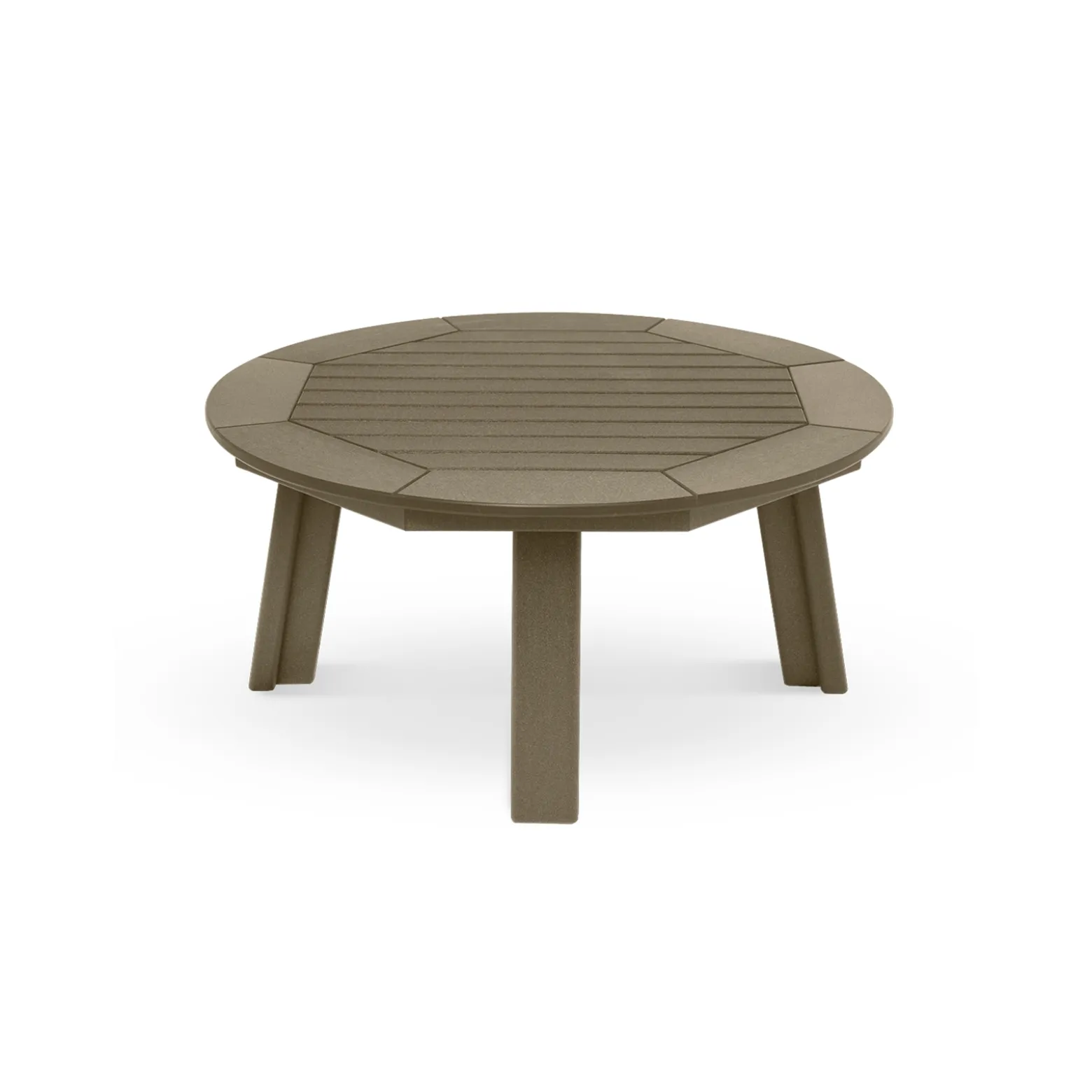 Round Framed Coffee Table - 38"D
