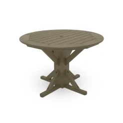 Round Framed Dining-Height Table - 44"D