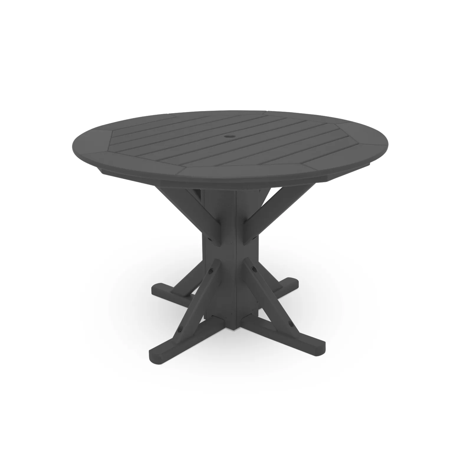 Round Framed Dining-Height Table - 44"D